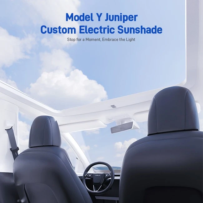 Model Y Juniper Custom Electric Sunshade best